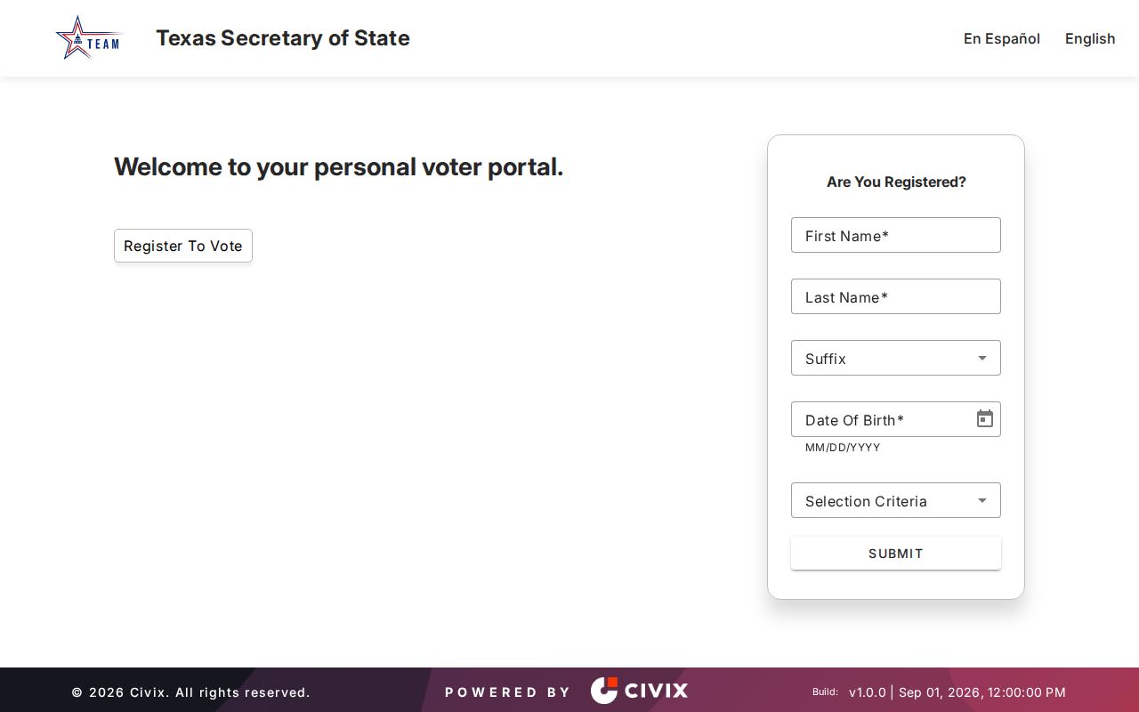 Cloverleaf residents directory Texas voter lookup form